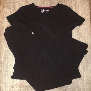 Urbane Ultimate Black Scrub Set